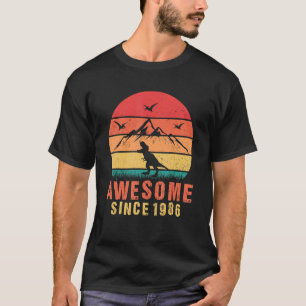 Camiseta Incrível desde 1986 Retro 36º aniversário Dinossau