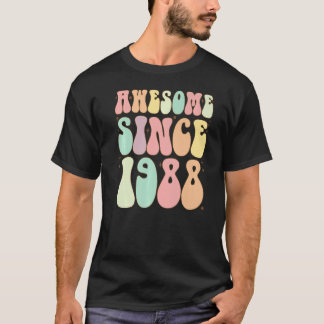 Camiseta Incrível Desde 1988 Aniversário De 34 Anos Mulhere