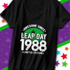 Camiseta Incrível Desde 1988 Dia do Ano Leap Fev 29 Anivers