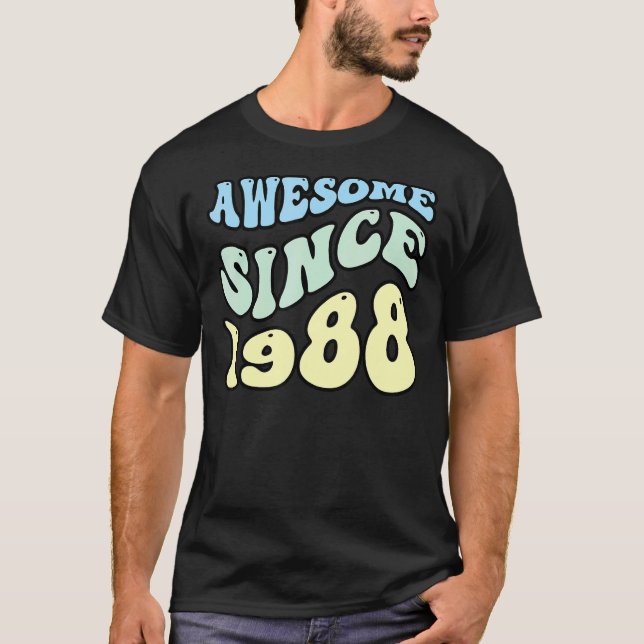 Camiseta Incrível Desde 1988 Vintage Retro Birthday (Frente)