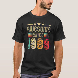Camiseta Incrível Desde 1989, 33º Aniversário, 33 Anos De I
