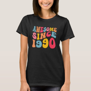 Camiseta Incrível Desde 1990, 32 Anos De Idade, Retro Vinta