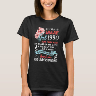 Camiseta Incrível desde 1990 33º Aniversário Eu sou um Jane