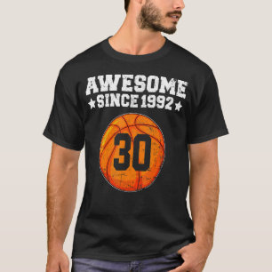 Camiseta Incrível Desde 1992 aniversário de 30 anos de Basq
