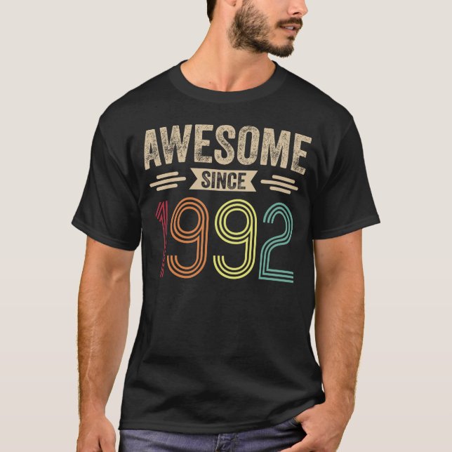 Camiseta Incrível Desde 1992 Retro Vintage (Frente)