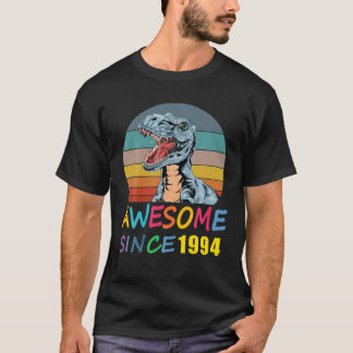 Camiseta Incrível Desde 1994 27º Aniversário Dinossauro Rex