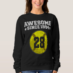 Camiseta Incrível Desde 1994 Softball 28º aniversário 28 an