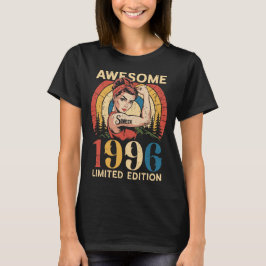 Camiseta Incrível Desde 1996 Vintage 30 Anos Aniversário de
