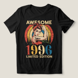 Camiseta Incrível Desde 1996 Vintage 30 Anos Aniversário Fe