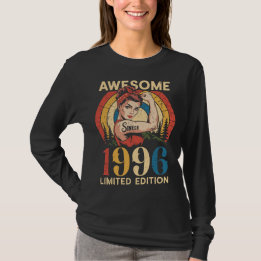Camiseta Incrível Desde 1996 Vintage 30 Anos Aniversário Fe