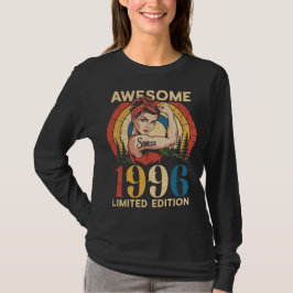 Camiseta Incrível Desde 1996 Vintage 30 Anos Aniversário Fe