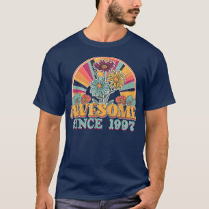 Camiseta Incrível Desde 1997, Aniversário do 25, Retro Rain