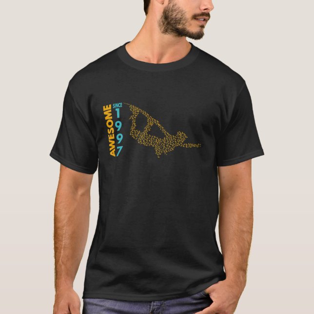 Camiseta Incrível Desde 1997. Estilo de vida do wakeboard (Frente)