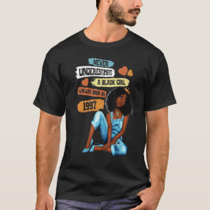 Camiseta Incrível Desde 1997, Garota Negra Melanin Afr