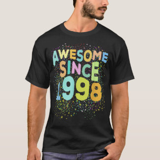 Camiseta Incrível desde 1998 Retro Engraçado 24 anos 24 ano