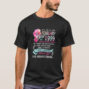 Camiseta Incrível Desde 1999 23º Aniversário I M A Fevereir