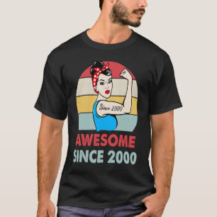 Camiseta Incrível Desde 2000, 23 Anos, 23 Anos, Aniversário