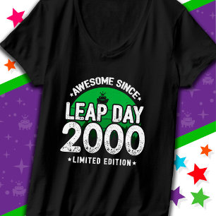 Camiseta Incrível Desde 2000 Dia Leap Ano Fev 29 Aniversári
