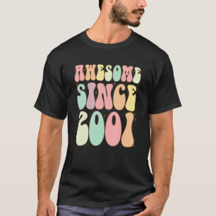 Camiseta Incrível Desde 2001 Aniversário 21 Anos Meninas Bo