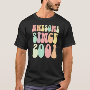 Camiseta Incrível Desde 2001 Aniversário De 21 Anos Meninas