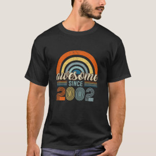 Camiseta Incrível Desde 2002 20 Aniversário Oferece V De