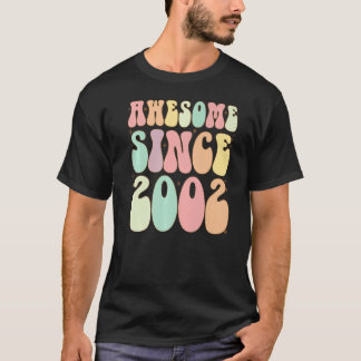 Camiseta Incrível Desde 2002 Aniversário 20 Anos Meninas Bo