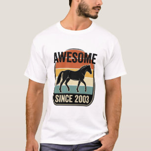 Camiseta Incrível Desde 2003 Design de Aniversário de Caval