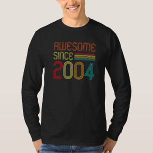 Camiseta Incrível Desde 2004, 18 Anos De Idade, Retro Vinta
