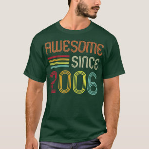 Camiseta Incrível desde 2006 16º Aniversário Retro