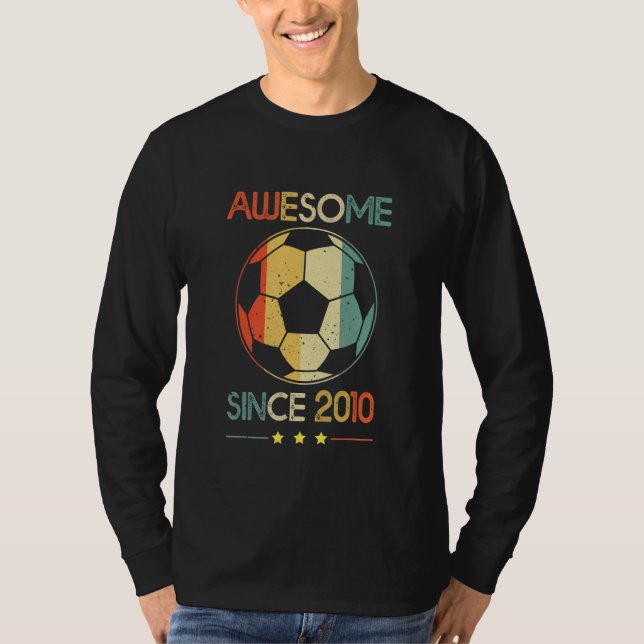 Camiseta Incrível Desde 2010 13 Aniversário De 13 Anos (Frente)
