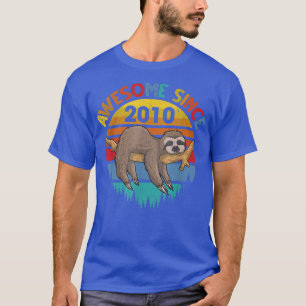 Camiseta Incrível Desde 2010, Aniversário Leve, Bir, 12 Ano