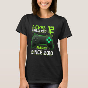 Camiseta Incrível Desde 2010 Videos games C Desbloqueados D
