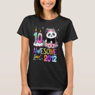 Camiseta Incrível Desde 2012, 10º aniversário, 10 anos Pand