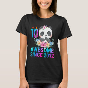 Camiseta Incrível Desde 2012, Panda Cuta, 10 Anos, Nascimen