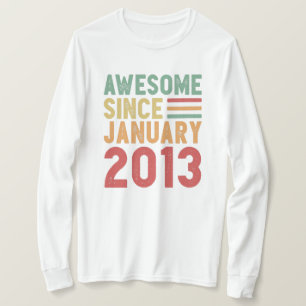 Camiseta Incrível desde 2013, 10º aniversário, Presente Vin