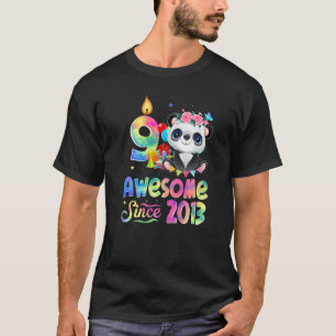 Camiseta Incrível desde 2013 9º aniversário 9 anos Panda U