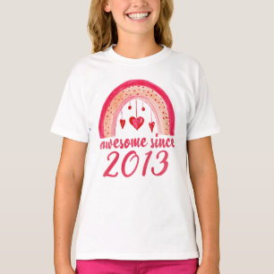 Camiseta Incrível desde 2013 Rainbow 9º Presente de Anive