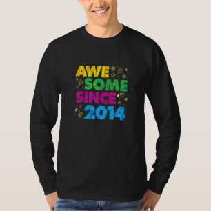Camiseta Incrível desde 2014, Pop de 8.º aniversário maluco