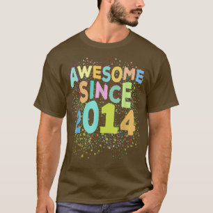 Camiseta Incrível Desde 2014 Retro Engraçado Com 8 Anos 8 A