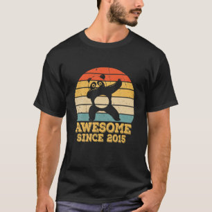 Camiseta Incrível Desde 2015, Dabbing Panda 6 B, 6 Anos