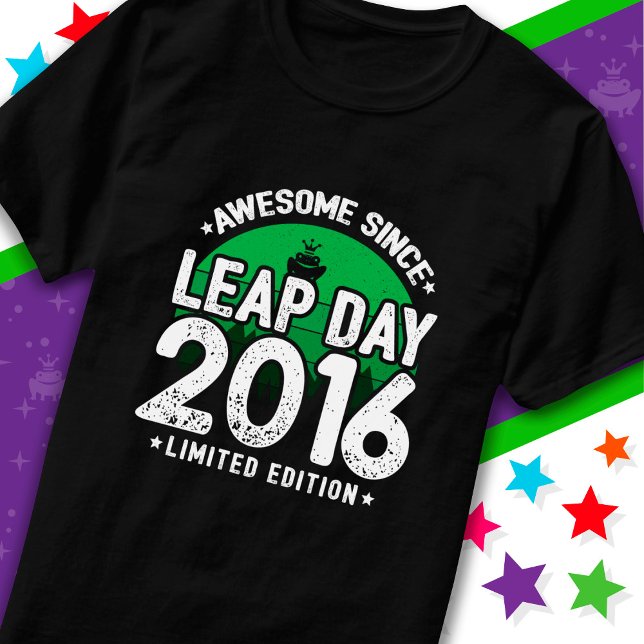 Camiseta Incrível Desde 2016 Dia do Ano Leap Fev 29 Anivers (Criador carregado)