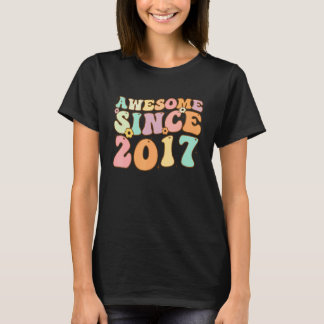 Camiseta Incrível Desde 2017, 5 Anos, Retro De Aniversário
