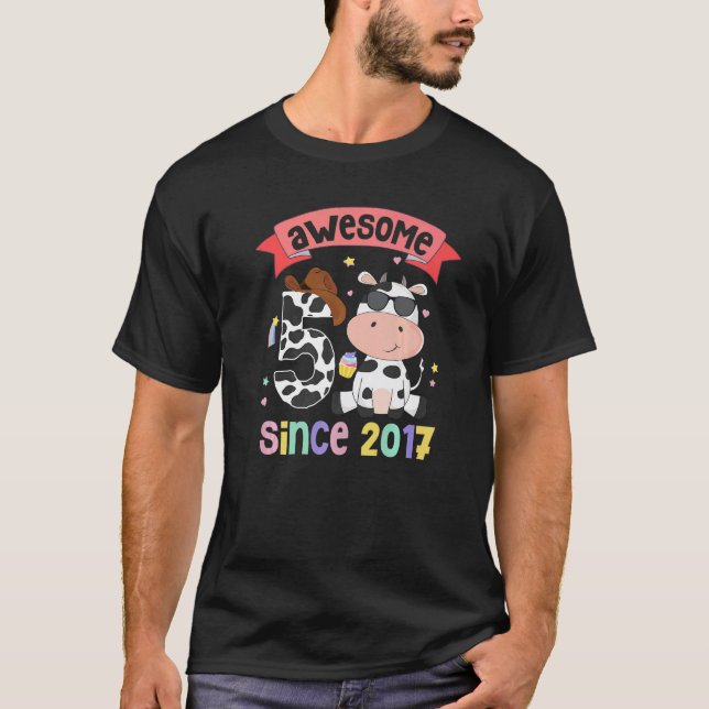 Camiseta Incrível Desde 2017 Bebê Menina Roupa de Aniversár (Frente)