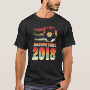Camiseta Incrível desde 2018 Futebol 4º Aniversário