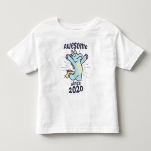 Camiseta Incrível desde 2020 - Aniversário de criança Unico