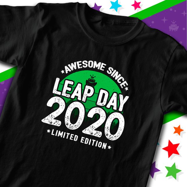Camiseta Incrível Desde 2020 Dia do Ano Leap Fev 29 Anivers (Criador carregado)