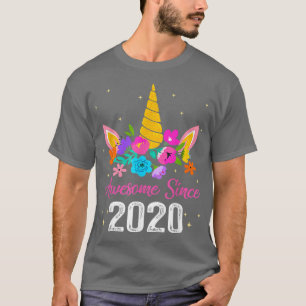 Camiseta Incrível Desde 2020 segundo aniversário 2 Anos Uni