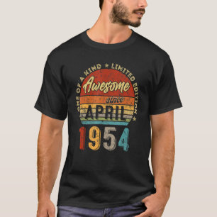 Camiseta Incrível desde abril de 1954 Vintage 68º aniversár