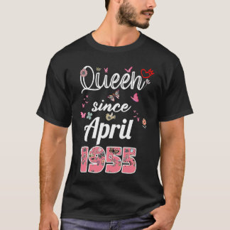 Camiseta Incrível desde abril de 1955 flores 1955 April Bir