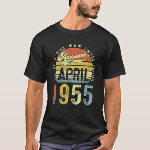 Camiseta Incrível Desde Abril De 1955 Vintage 67º Aniversár